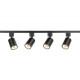 Трековый однофазный светильник (4 шт.) Эра TR70-SET4-GU10-BK Б0063956