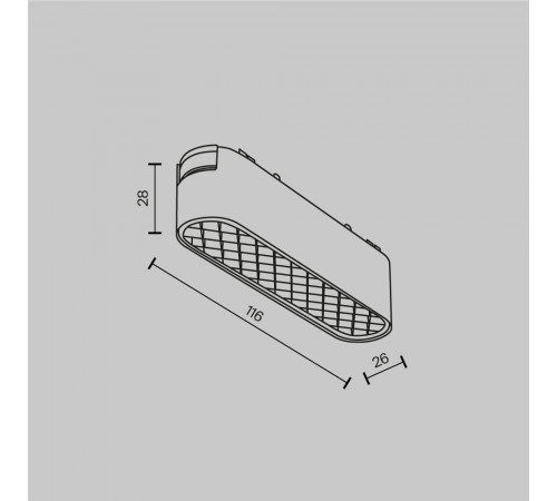 Трековый магнитный светильник Maytoni Basis Grid TR084-1-6W3K-W Трековый магнитный светильник Maytoni Basis Grid TR084-1-6W3K-W