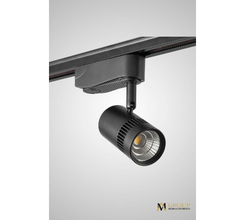 Трековый однофазный светильник AM Group AM230-7W BK 4000K