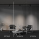 Трековый трехфазный светильник Maytoni Technical Three phase track system Trinity Focus Led TR197-3-12WCCT-M-B