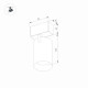Трековый светильник для магнитного шинопровода Arlight Mag-Spot-45-R85-12W Warm3000 033426