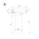 Трековый трехфазный светильник Arlight LGD-GERA-4TR-R90-40W Warm3000 (BK, 24 deg, 230V) 055163