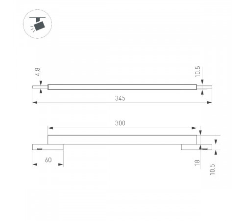 Трековый магнитный светильник Arlight MAG-MICROCOSM-FLAT-L300-8W Day4000 (BK, 100 deg, 24V) 043272 Трековый магнитный светильник Arlight MAG-MICROCOSM-FLAT-L300-8W Day4000 (BK, 100 deg, 24V) 043272