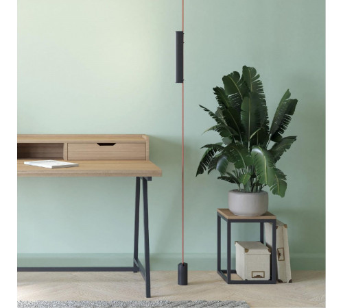 Трековый однофазный светильник Denkirs Belty Linear DK5575-BK