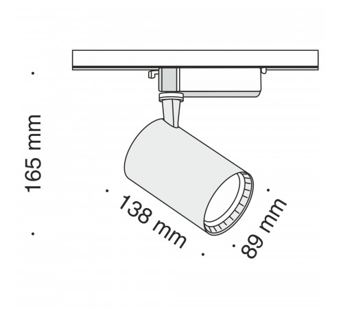 Трековый светодиодный светильник Maytoni Track TR003-1-17W4K-B