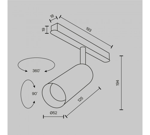 Трековый магнитный светильник Maytoni Technical Magnetic track system Exility Focus LED TR032-2-12W4K-M-BW Трековый магнитный светильник Maytoni Technical Magnetic track system Exility Focus LED TR032-2-12W4K-M-BW