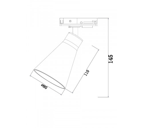 Трековый светильник Maytoni Virar TR022-1-GU10-W