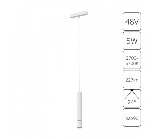 Трековый магнитный светильник Arte Lamp Rapid A2959PL-1WH Трековый магнитный светильник Arte Lamp Rapid A2959PL-1WH