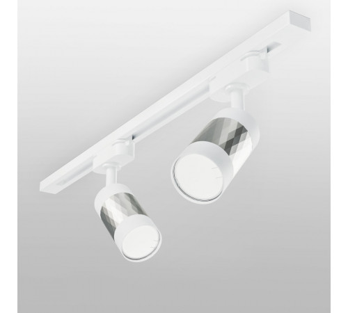 Трековый светильник Elektrostandard Mizar GU10 Белый/серебро (MRL 1007) однофазный 4690389148033 Трековый светильник Elektrostandard Mizar GU10 Белый/серебро (MRL 1007) однофазный 4690389148033