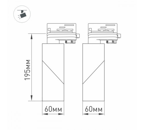 Трековый светодиодный светильник Arlight LGD-Twist-Track-4TR-S60x60-12W Day4000 026760(1) Трековый светодиодный светильник Arlight LGD-Twist-Track-4TR-S60x60-12W Day4000 026760(1)