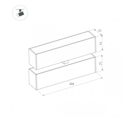 Трековый светильник Arlight Mag-Flat-Fold-25-S400-12W Day4000 034237 Трековый светильник Arlight Mag-Flat-Fold-25-S400-12W Day4000 034237