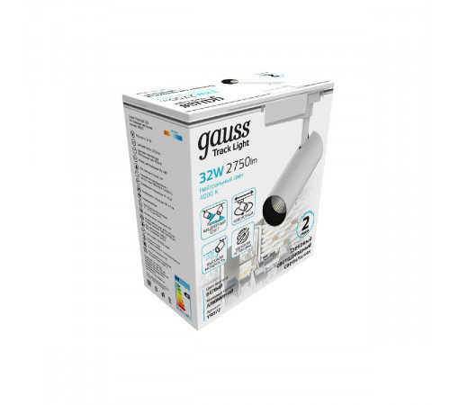 Трековый светодиодный светильник Gauss Track Light Led TR072 Трековый светодиодный светильник Gauss Track Light Led TR072
