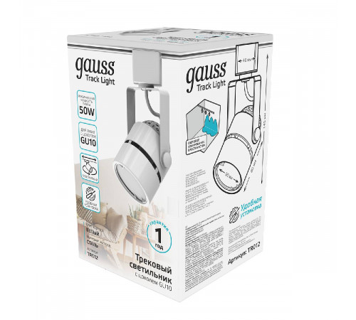 Трековый светильник Gauss Track Light Bulb TR012 Трековый светильник Gauss Track Light Bulb TR012