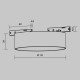 Трековый магнитный светильник Maytoni Zon TR189-1-12W2.7K-BW