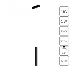 Трековый магнитный светильник Arte Lamp Rapid A1159PL-1BK