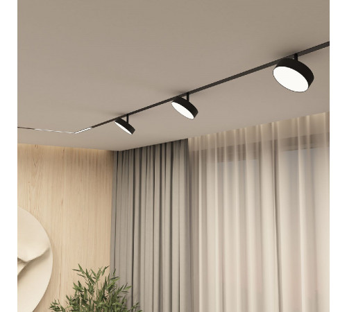 Трековый однофазный светильник Denkirs Smart Linear DK8070-BK Трековый однофазный светильник Denkirs Smart Linear DK8070-BK