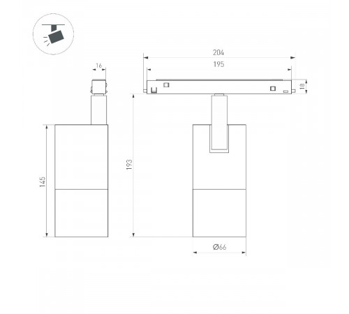 Трековый магнитный светильник Arlight MAG-FLEX-SPOT-ZOOM-R65-15W Warm3000 (BK, 34-60 deg, 48V) 047204 Трековый магнитный светильник Arlight MAG-FLEX-SPOT-ZOOM-R65-15W Warm3000 (BK, 34-60 deg, 48V) 047204