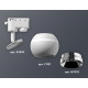 Трековый однофазный светильник с подсветкой Ambrella Light Track System XT1101021 (A2520, C1101, N7032)