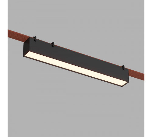 Трековый однофазный светильник Denkirs Belty Linear DK5575-BK