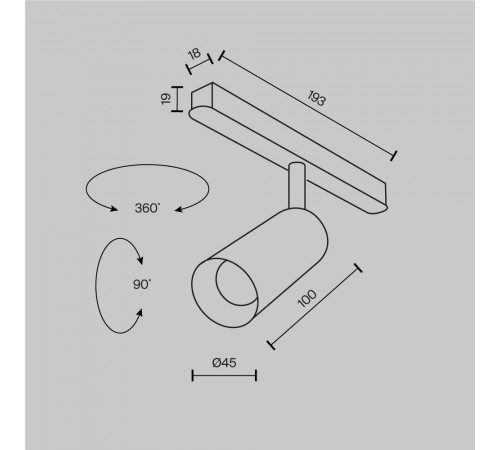 Трековый магнитный светильник Maytoni Technical Magnetic track system Exility Focus LED TR032-2-5W4K-M-BW Трековый магнитный светильник Maytoni Technical Magnetic track system Exility Focus LED TR032-2-5W4K-M-BW