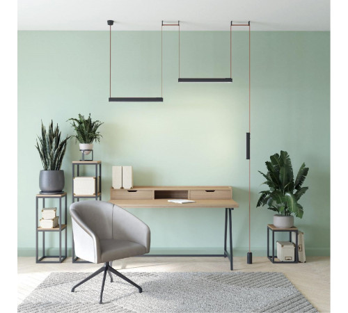 Трековый однофазный светильник Denkirs Belty Linear DK5577-BK Трековый однофазный светильник Denkirs Belty Linear DK5577-BK