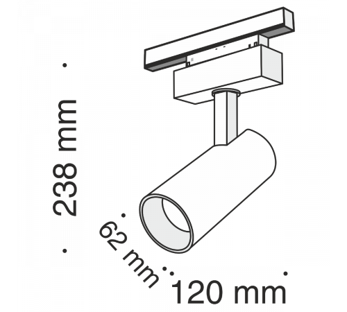 Трековый светильник Maytoni Track lamps TR019-2-15W3K-B Трековый светильник Maytoni Track lamps TR019-2-15W3K-B