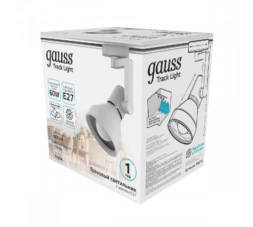 Трековый светильник Gauss Track Light Bulb TR014 Трековый светильник Gauss Track Light Bulb TR014