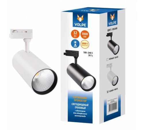 Трековый светодиодный светильник Volpe ULB-Q276 32W/3000К White UL-00005942 Трековый светодиодный светильник Volpe ULB-Q276 32W/3000К White UL-00005942