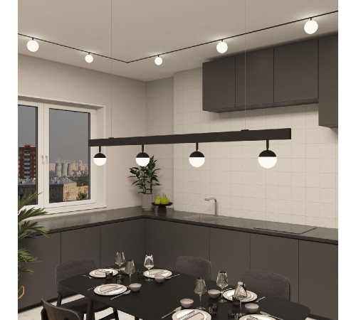 Трековый однофазный светильник Denkirs Smart Moon DK8051-BK Трековый однофазный светильник Denkirs Smart Moon DK8051-BK