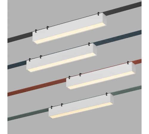 Трековый однофазный светильник Denkirs Belty Linear DK5575-WH