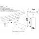 Трековый магнитный светильник Crystal Lux Space CLT 0.33 003 18W BL 3000K