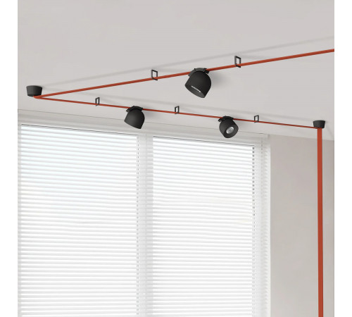Трековый однофазный светильник Denkirs Belty spot DK5540-BK