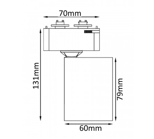 Трековый светильник Crystal Lux CLT 0.31 001 CLT 0.31 001 60 BL Трековый светильник Crystal Lux CLT 0.31 001 CLT 0.31 001 60 BL