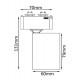 Трековый светильник Crystal Lux CLT 0.31 001 CLT 0.31 001 60 BL