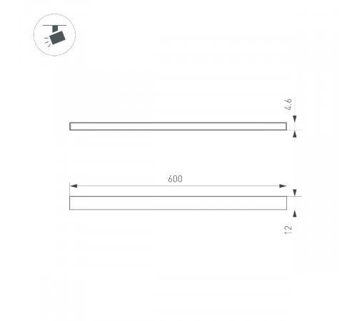 Трековый магнитный светильник Arlight MAG-MICROCOSM-STRIP-L600-10W Warm3000 (BK, 100 deg, 24V) 043267 Трековый магнитный светильник Arlight MAG-MICROCOSM-STRIP-L600-10W Warm3000 (BK, 100 deg, 24V) 043267