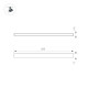 Трековый магнитный светильник Arlight MAG-MICROCOSM-STRIP-L600-10W Warm3000 (BK, 100 deg, 24V) 043267