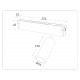 Трековый магнитный светильник Ambrella Light Magnetic 220V GL1222