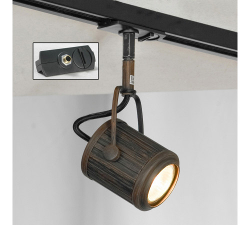 Трековый светильник однофазный Lussole LOFT Track Lights LSP-9131-TAB Трековый светильник однофазный Lussole LOFT Track Lights LSP-9131-TAB