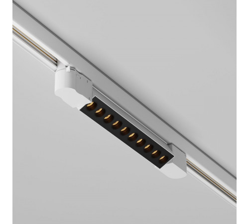 Трековый трехфазный светильник Maytoni Points TR195-3-10W2.7K-M-W Трековый трехфазный светильник Maytoni Points TR195-3-10W2.7K-M-W
