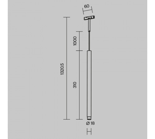 Трековый магнитный светильник Maytoni Skim TR191-1-3W3K-M-B