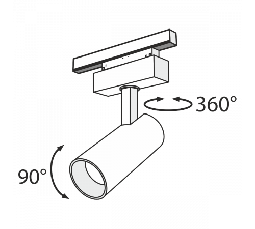 Трековый светильник Maytoni Track lamps TR019-2-15W3K-B Трековый светильник Maytoni Track lamps TR019-2-15W3K-B