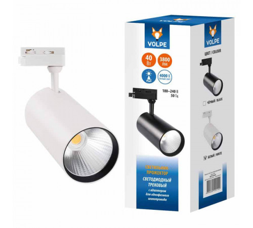 Трековый светодиодный светильник Volpe ULB-Q276 40W/4000К White UL-00005945 Трековый светодиодный светильник Volpe ULB-Q276 40W/4000К White UL-00005945