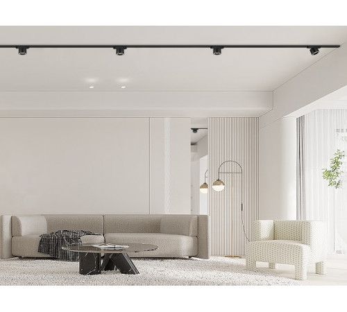 Трековый магнитный светильник iLedex Vision 4825-049-D74-10W-60DG-4000K-BK Трековый магнитный светильник iLedex Vision 4825-049-D74-10W-60DG-4000K-BK