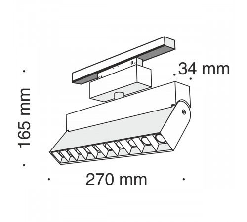 Трековый светильник Maytoni Track lamps TR015-2-10W3K-B Трековый светильник Maytoni Track lamps TR015-2-10W3K-B