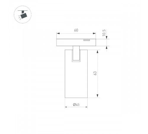Трековый магнитный светильник Arlight MAG-MICROCOSM-SPOT-R45-9W Warm3000 (BK, 36 deg, 24V) 043254 Трековый магнитный светильник Arlight MAG-MICROCOSM-SPOT-R45-9W Warm3000 (BK, 36 deg, 24V) 043254