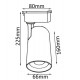 Трековый светильник Crystal Lux CLT 0.31 006 CLT 0.31 006 20W WH