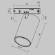 Трековый магнитный светильник Maytoni Focus Led TR187-1-5W2.7K-M-B