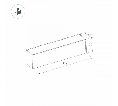 Трековый магнитный светильник Arlight MAG-FLAT-25-L800-24W Day4000 (BK, 100 deg, 24V, DALI) 046336 Трековый магнитный светильник Arlight MAG-FLAT-25-L800-24W Day4000 (BK, 100 deg, 24V, DALI) 046336