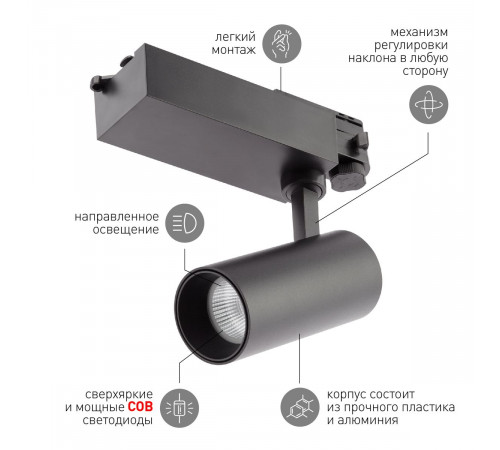 Трековый светильник ЭРА SТR-30-36-40K-B20 Б0049763 Трековый светильник ЭРА SТR-30-36-40K-B20 Б0049763