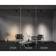 Трековый трехфазный светильник Maytoni Focus Led TR197-3-20WCCT-M-B